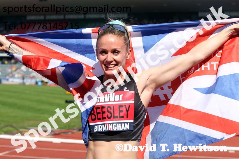 Womens 400 metres hurdles, 2019 Muller British Championships, Alexander Stadium, Birmingham. Photo: David T. Hewitson/Sports for All Pics